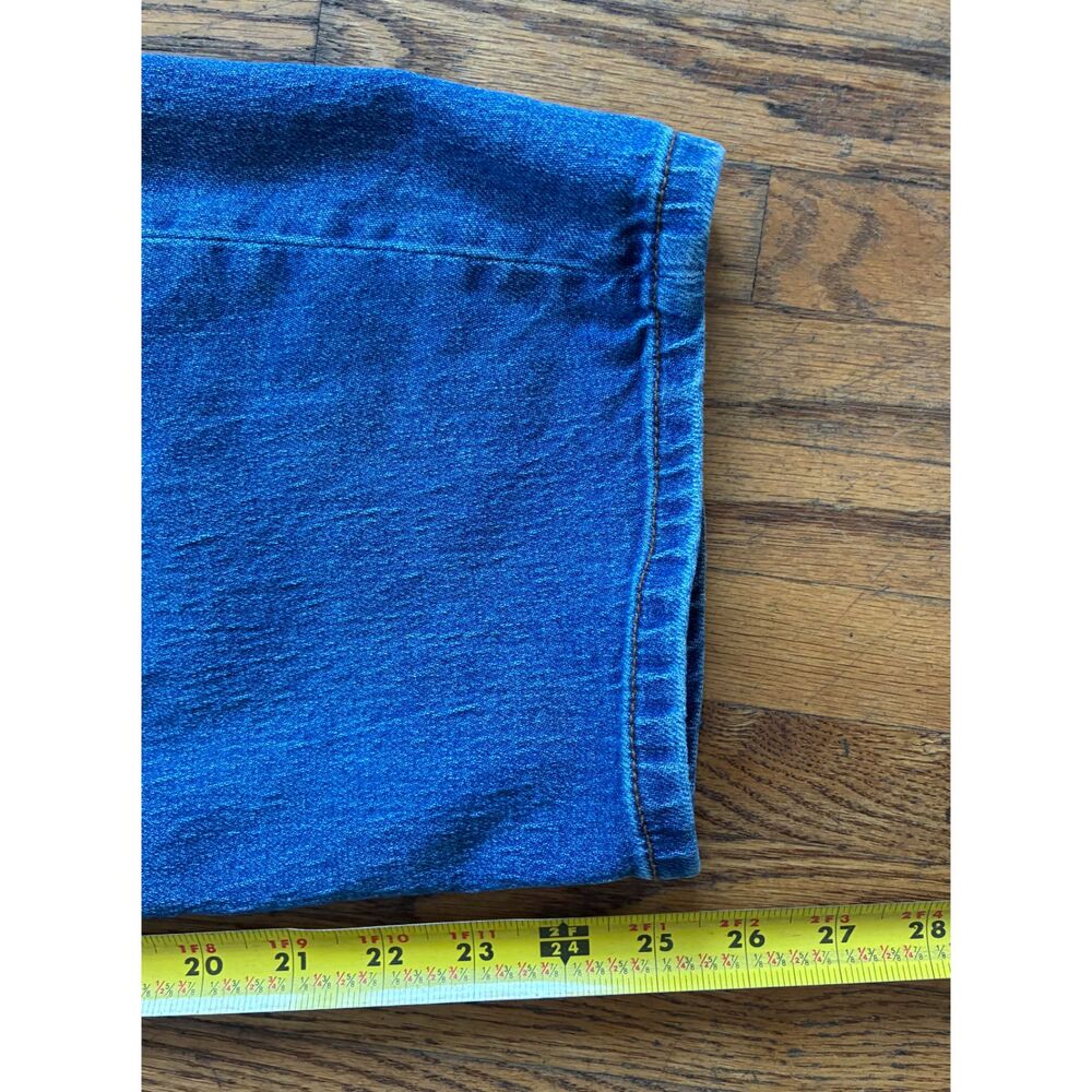 QUINCE Blue Bella Stretch Barrel Denim Jeans Pants Trousers Women's Size 26 - Picture 10 of 12